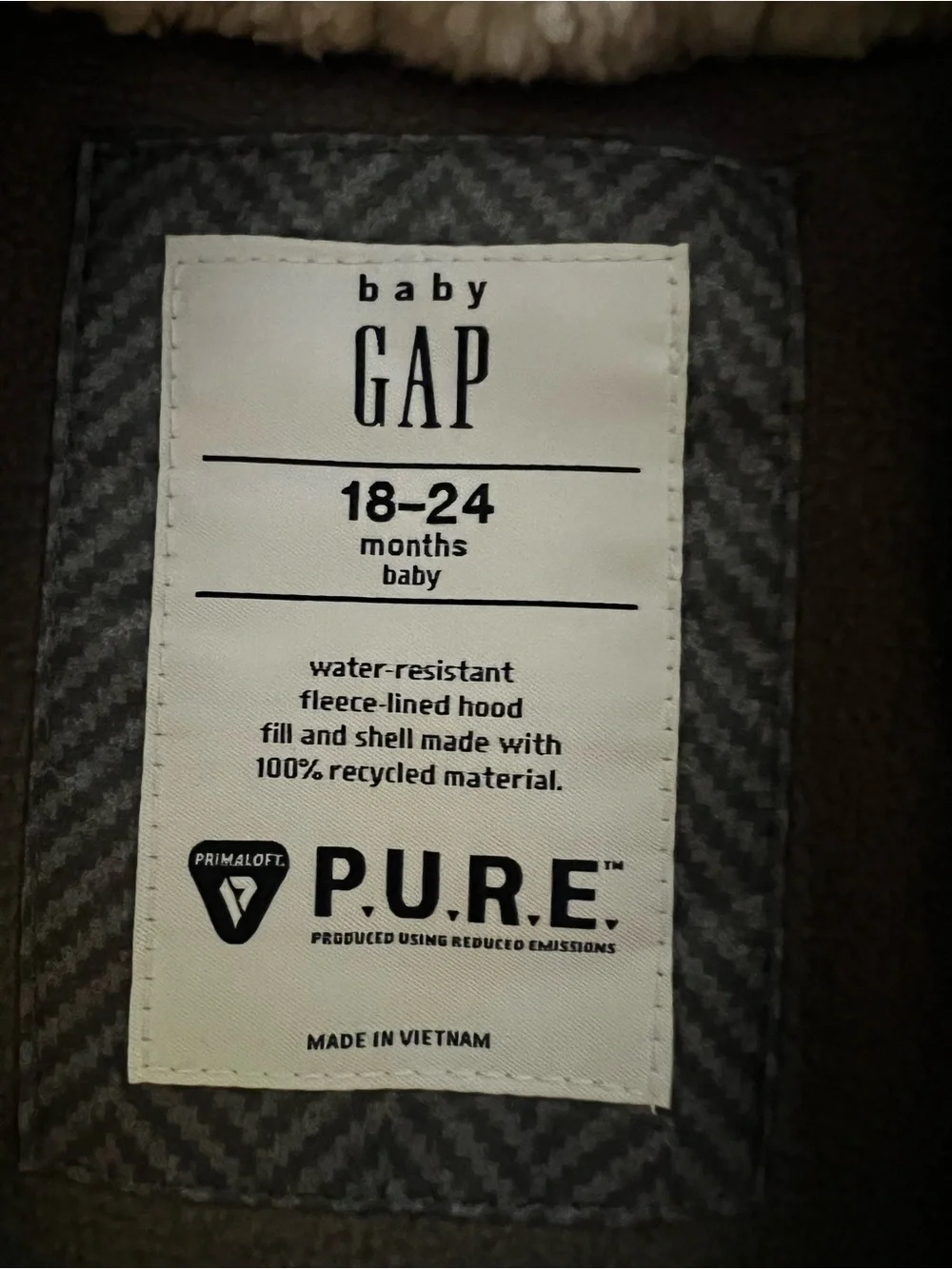 Baby Gap - Heavy Weight Puffer One Piece